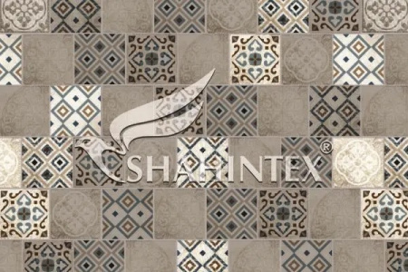 Коврик Shahintex влаговпитывающий Digital Print Плитка 50х80 серо-бежевый 815753
