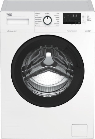 Стиральная машина с фронтальной загрузкой Beko WSRE7612XAWI, Max загрузка - 7кг, Max отжим - 1 200об/мин., цвет Белый