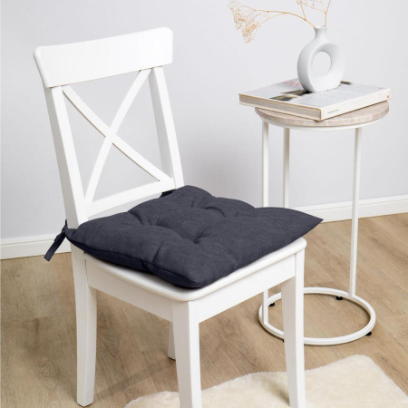 Подушка для стула Волшебная Ночь 40/40 с тафтингом Индиго 922075