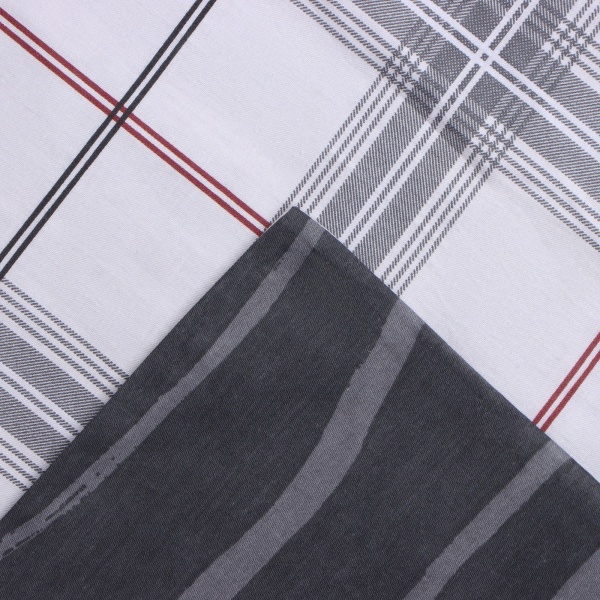 КПБ Евро LoveLife Серая клетка 50/70 Cатин 9861645