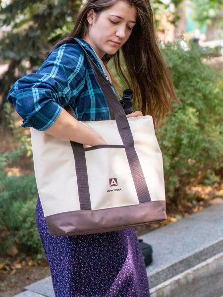 Сумка-холодильник шоппер Арктика 17,5 л бежевая 3400-17-BG 