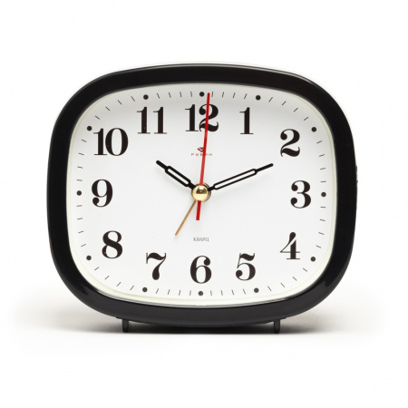 Будильник Рубин Классика 12,5х10,5см черный В5-001