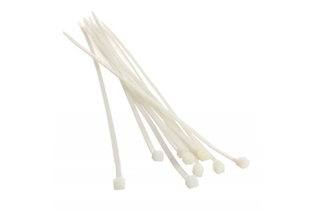 Хомуты Вихрь 300 х 3,6 мм, пластиковые белые, 100 шт.