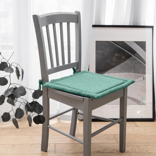 Подушка для стула Волшебная Ночь 40/40 Аквамарин Рогожка 791066