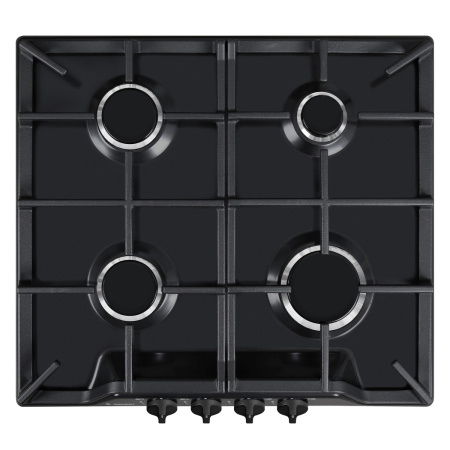 Встраиваемая варочная панель Газовая Gefest ПВГ 1212 К2, 59 см, цвет Чёрный матовый