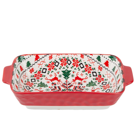 Блюдо для запекания Nouvelle Home Север 22,5х12,5х5 см красный 0860512
