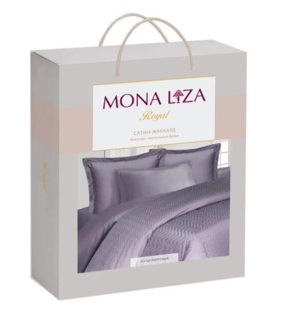 КПБ 2 сп Mona Liza Royal Лучи лиловые 50/70, 70/70 Сатин-Жаккард Лиловый 5438/26