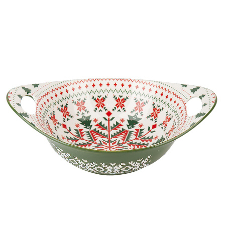 Салатник Nouvelle Home Север 22,5х15х6,5 см зеленый 0860680