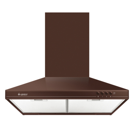 Вытяжка купольная, настенная, Gefest 10 BO К47 60, цвет Коричневый, ширина 60см.