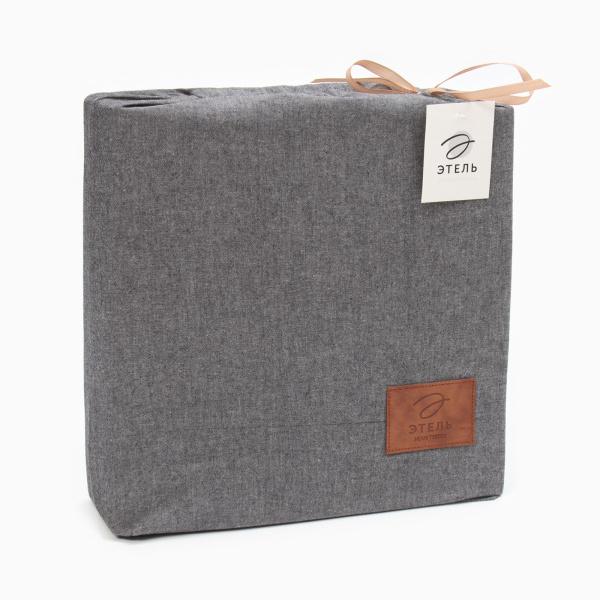 КПБ Евро Этель Denim 50/70 Жатый хлопок Тёмно-серый 10245437