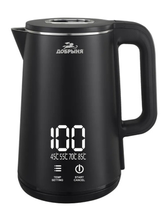 Электрический чайник Добрыня DO-1273B, цвет Чёрный