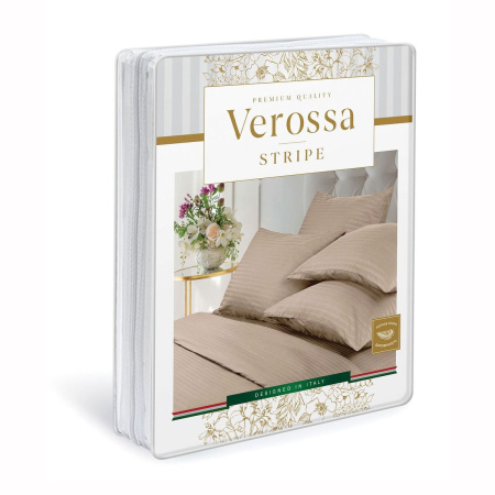 КПБ 2 сп Verossa Stripe Bronze 70/70 Сатин 747396
