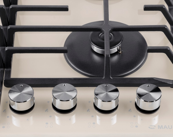 Встраиваемая варочная панель Газовая Maunfeld EGHG.64.63CBG/G, 59 см, цвет Бежевый