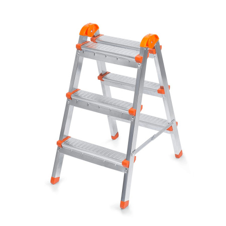 Лестница-стремянка двухсторонняя Perilla ЯРУС стальная 3-х ступенчатая 122403