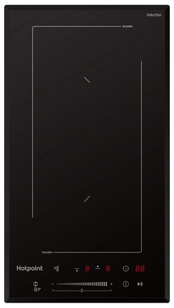 Встраиваемая варочная панель Индукционная Hotpoint HS 1430 BA, 28,8 см, цвет Чёрный