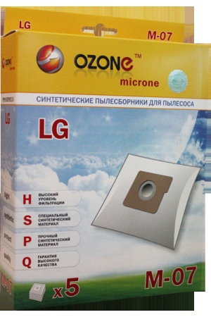 Пылесборник синтетический OZONE M-07 (д/п LG TB-33)