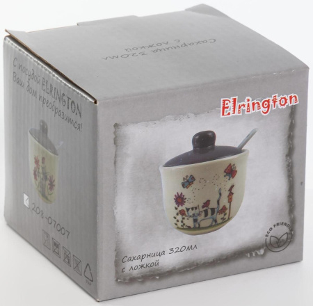 Сахарница Elrington Полосатый кот 320 мл 208-07007