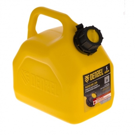 Канистра для ГСМ Denzel 5 л пластиковая, премиум