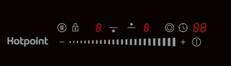 Встраиваемая варочная панель Электрическая Hotpoint HR 3O4 BAS, 28,8 см, цвет Чёрный