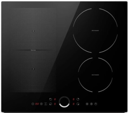 Встраиваемая варочная панель Индукционная Simfer H60I74S006, 59 см, цвет Чёрный