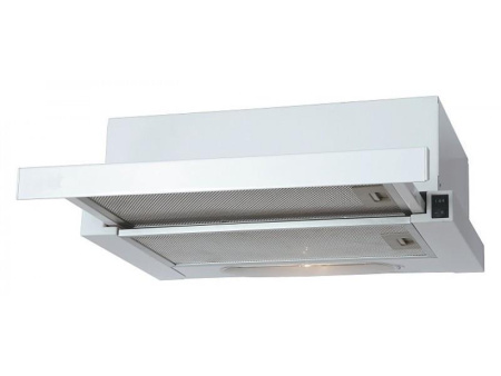 Встраиваемая вытяжка Amari Slide 60 (1 мотор), цвет Белое стекло, ширина 60см.