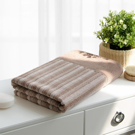 Полотенце Самойловский Текстиль 50/90 Сиена Махра Мокко/светло-бежевый 790240