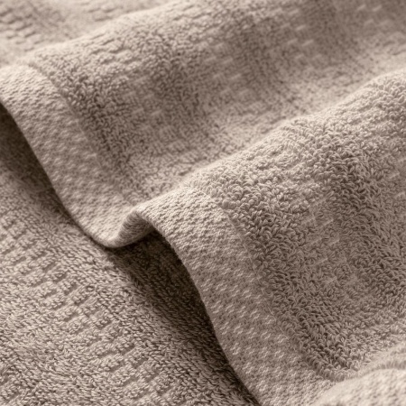 Полотенце Verossa 50/90 Wave&Pixels Махра 450 гр/м2 Кофе/Белый 926004