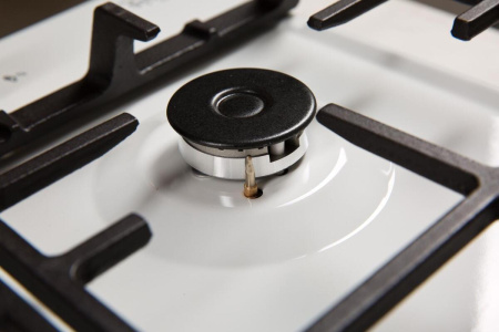 Встраиваемая варочная панель Газовая Oasis P-3GWT, 46 см, цвет Белый