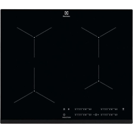Встраиваемая варочная панель Индукционная Electrolux EIT61443B, 59 см, цвет Чёрный