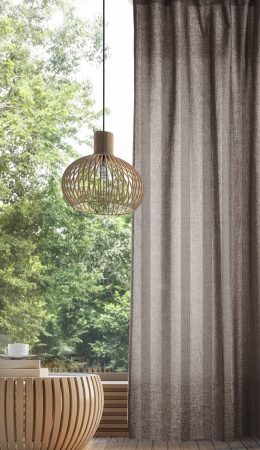 Комплект штор Волшебная ночь Зебра-шоколад 165*270 см рогожка 721882