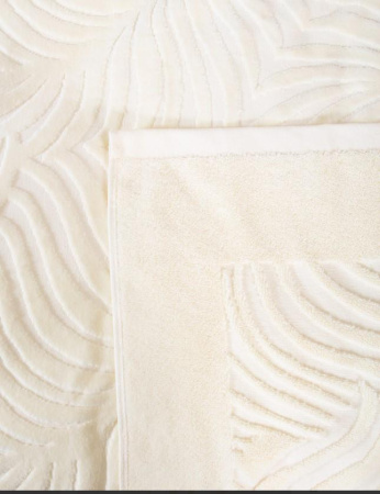 Покрывало Mona Liza Palm 200х220 жаккард велюр молочный АШ500520/1