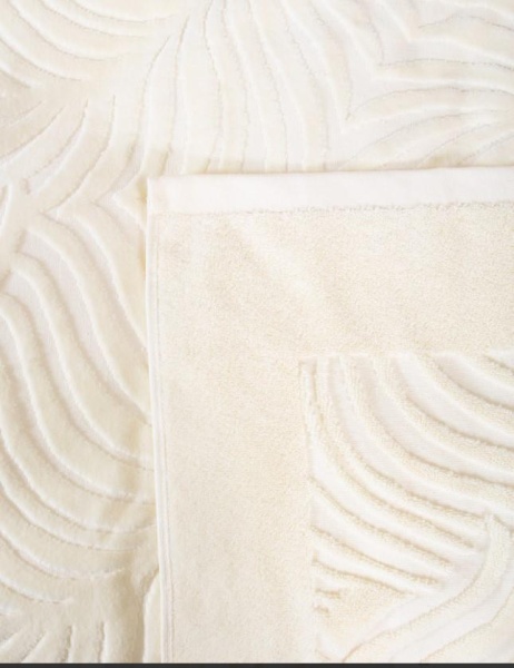 Покрывало Mona Liza Palm 200х220 жаккард велюр молочный АШ500520/1