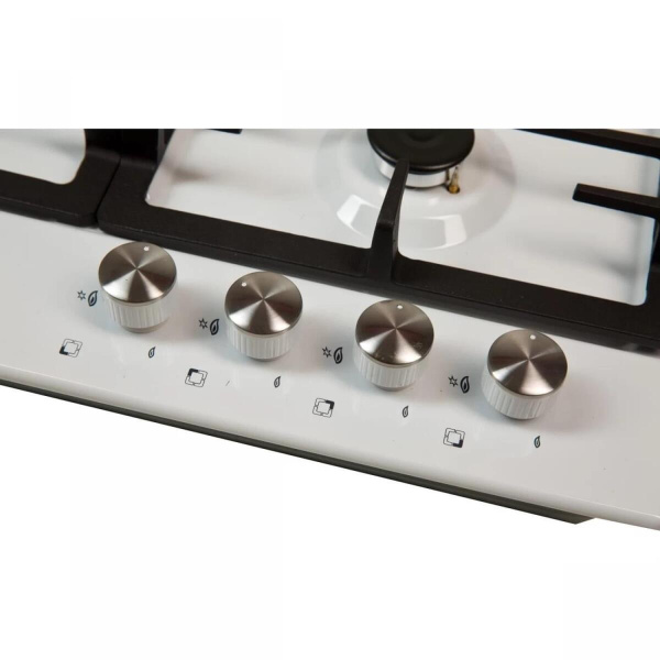 Встраиваемая варочная панель Газовая Oasis P-MWP, 58 см, цвет Белый