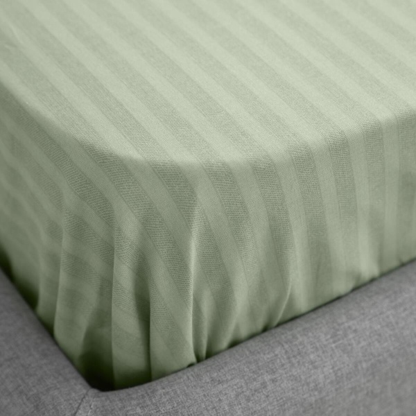 Простыня на резинке Волшебная Ночь 140/200/20 Smoke Green Поплин 782098