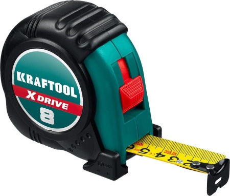 Рулетка KRAFTOOL X-Drive 8м х 25мм