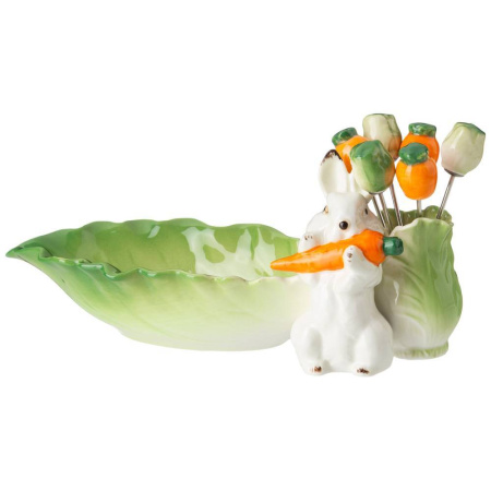 Блюдо Lefard Кролик 21 см и 6 вилочек 58-421