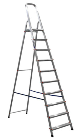 Лестница-стремянка DOGRULAR ЯРУС Стальная 10-и ступенчатая 122210