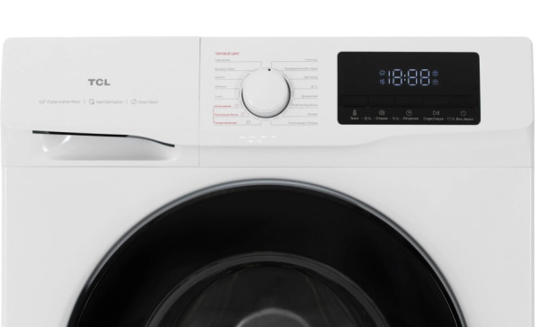 Стиральная машина с фронтальной загрузкой TCL TWRF-607W12W1, Max загрузка - 7кг, Max отжим - 1 200об/мин., цвет Белый