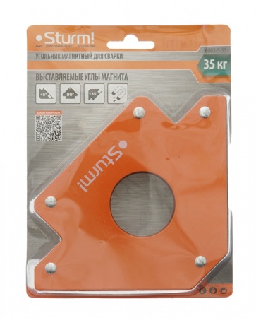 Угольник магнитный Sturm до 35 кг