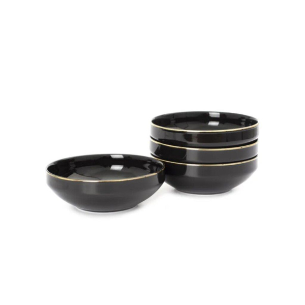 Набор столовый Domenik 16 пр. Black Gold DM3017