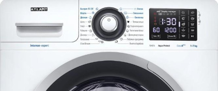 Стиральная машина с фронтальной загрузкой Атлант 70У1214-01, Max загрузка - 7кг, Max отжим - 1 200об/мин., цвет Белый