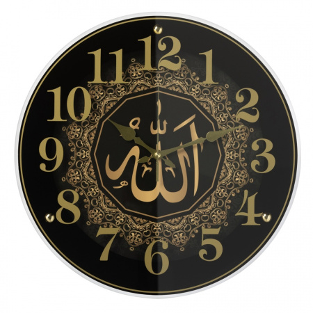 Часы настенные Рубин Аллах d-39см черный 4040-101