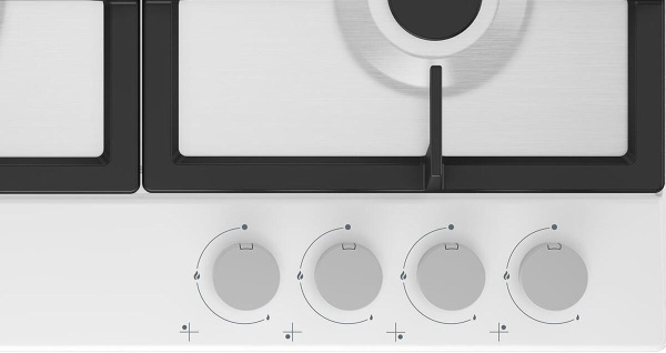 Встраиваемая варочная панель Газовая Indesit THPM 642 WS/WH/I, 58 см, цвет Белый