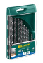 Набор сверл по металлу Kraftool HSS-G, 10 шт, (1-10 мм), сталь P6M5