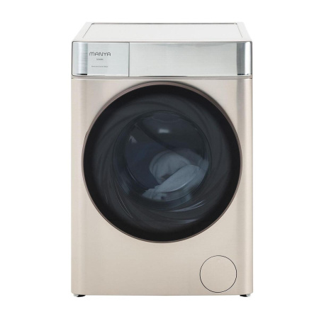 Стиральная машина с фронтальной загрузкой Manya M1409X, Max загрузка - 10кг, Max отжим - 1 400об/мин., цвет Серебристый