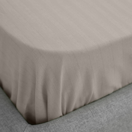 Простыня на резинке Волшебная Ночь 160/200/20 Coffee cream Поплин 789239