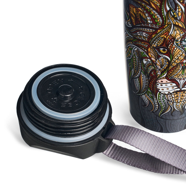 Термокружка Agness Лев 360 мл 709-086