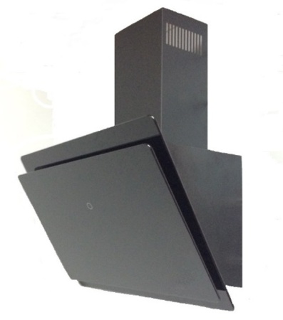 Вытяжка наклонная, настенная, Exiteq EX-1126, цвет Чёрный, ширина 59,5см.