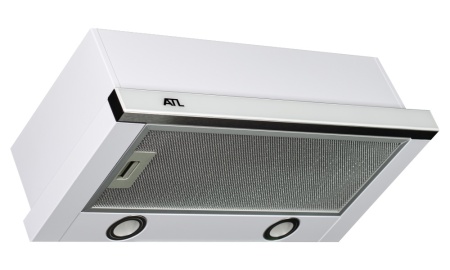 Встраиваемая вытяжка ATL 3002, цвет Белое стекло, ширина 60см.