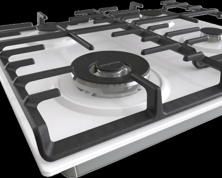 Встраиваемая варочная панель Газовая Gorenje GW642SYW, 60 см, цвет Белый